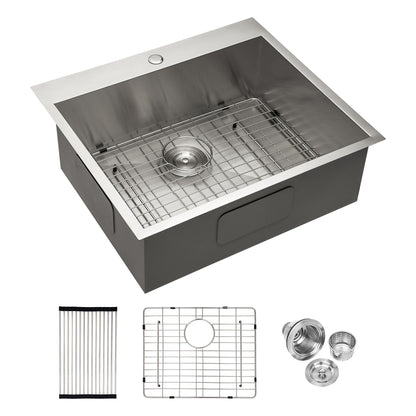 Topmount Brushed Stainless Steel Kitchen Sink