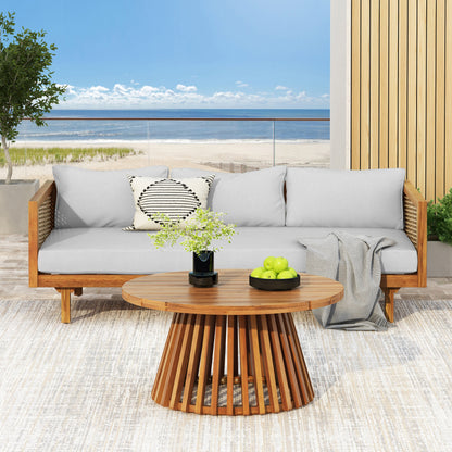 Wicker Outdoor Patio Furniture Set with Daybed