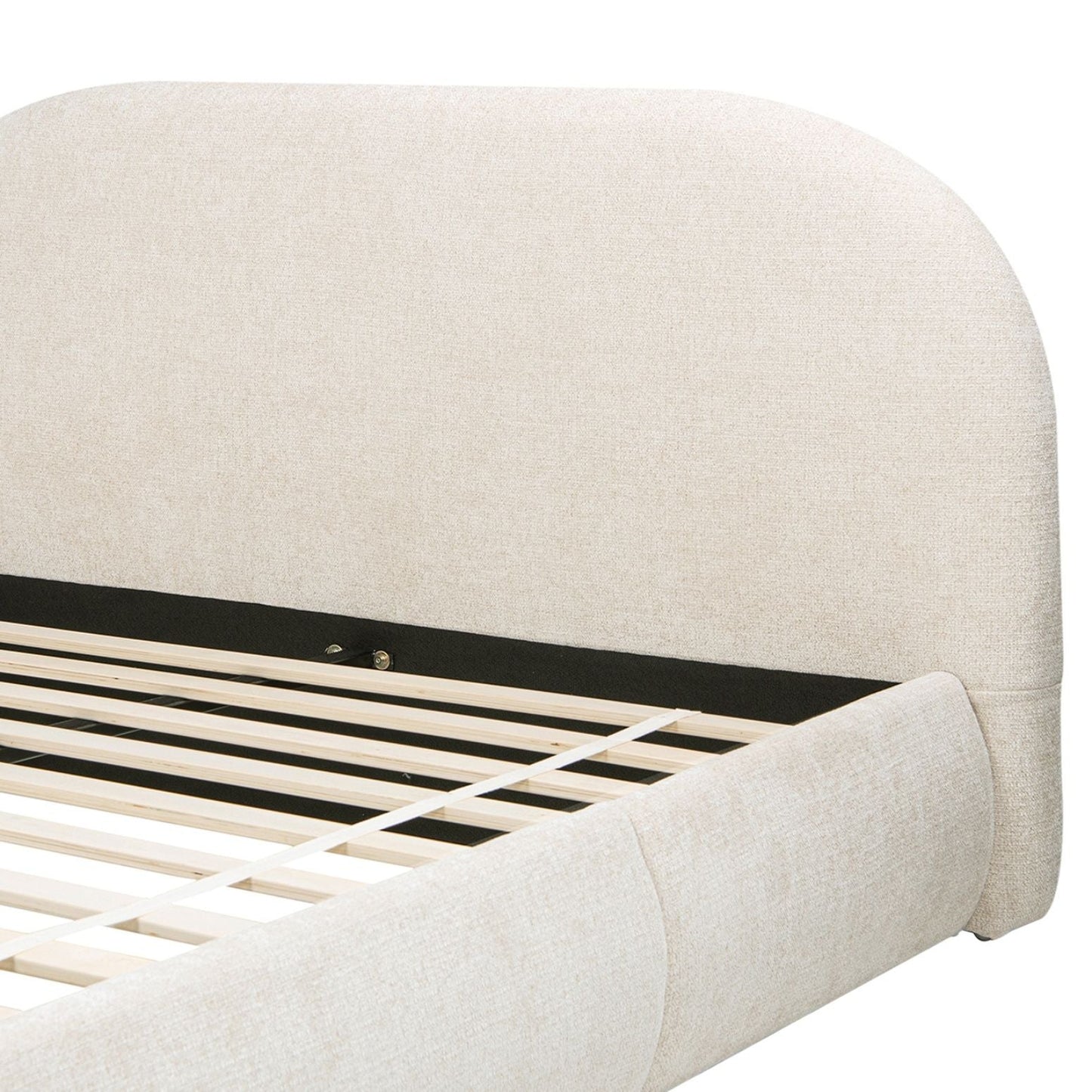 Archie Puffy Upholstered Platform Bed and Frame