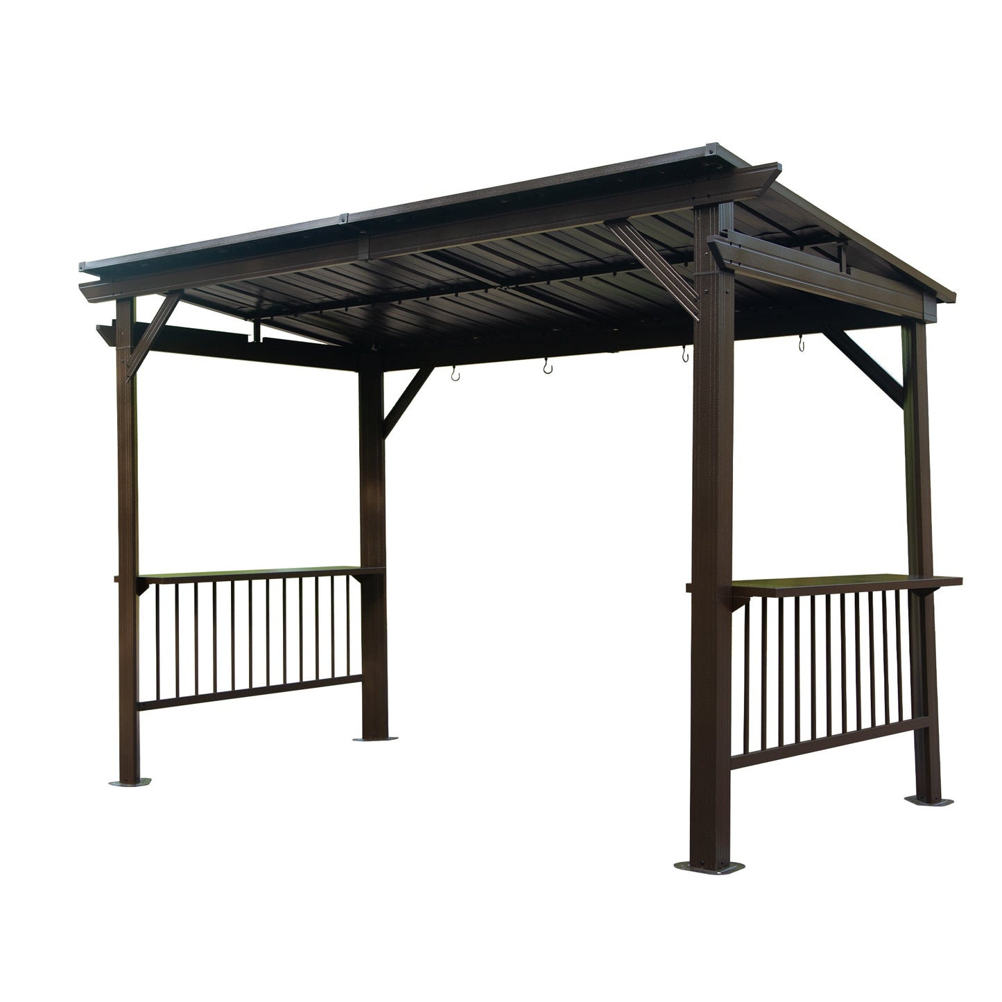 a Galvanized Steel Hardtop Grill Gazebo Stand