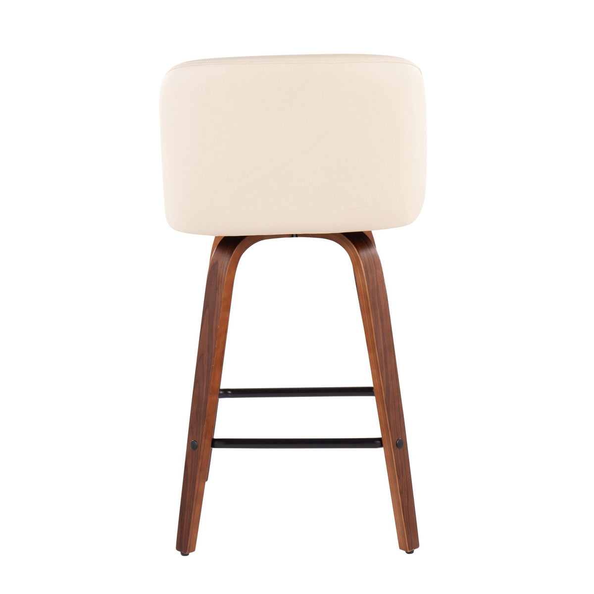 Toriano counter stools set of 2 with beige seats and wood legs on Tampa Home & Garden Store on Tampa Home & Garden Store