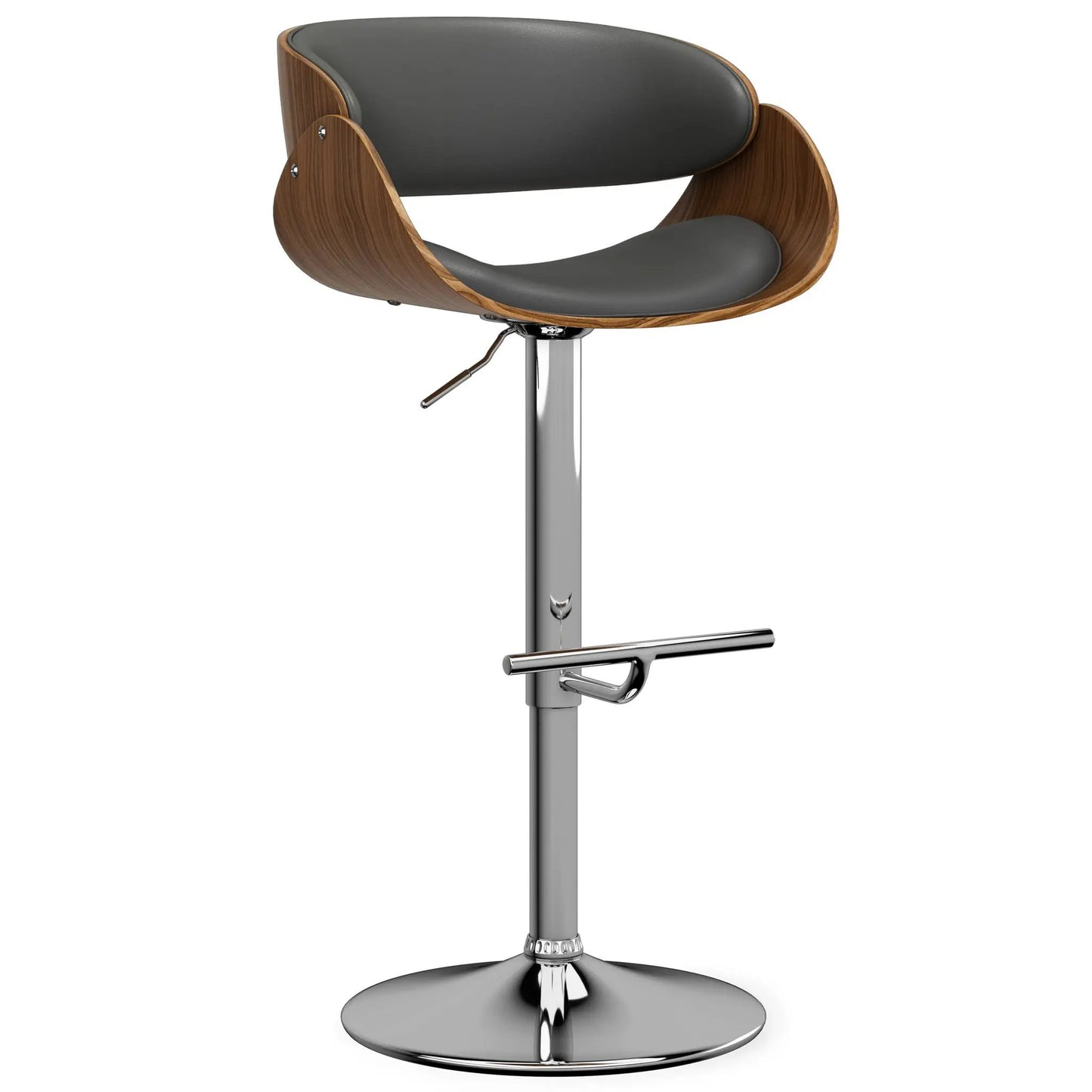 Mid Century Modern Adjustable Swivel Bar Stool