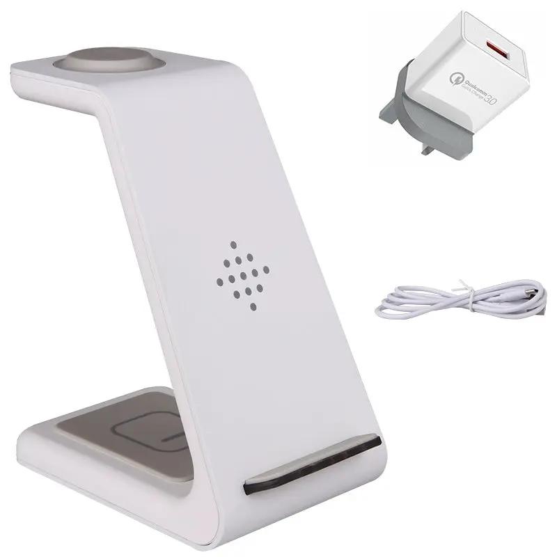 White FLIPSTYLEZLLC 3-in-1 fast charging station wireless charger stand with phone holder on Tampa Home & Garden Store