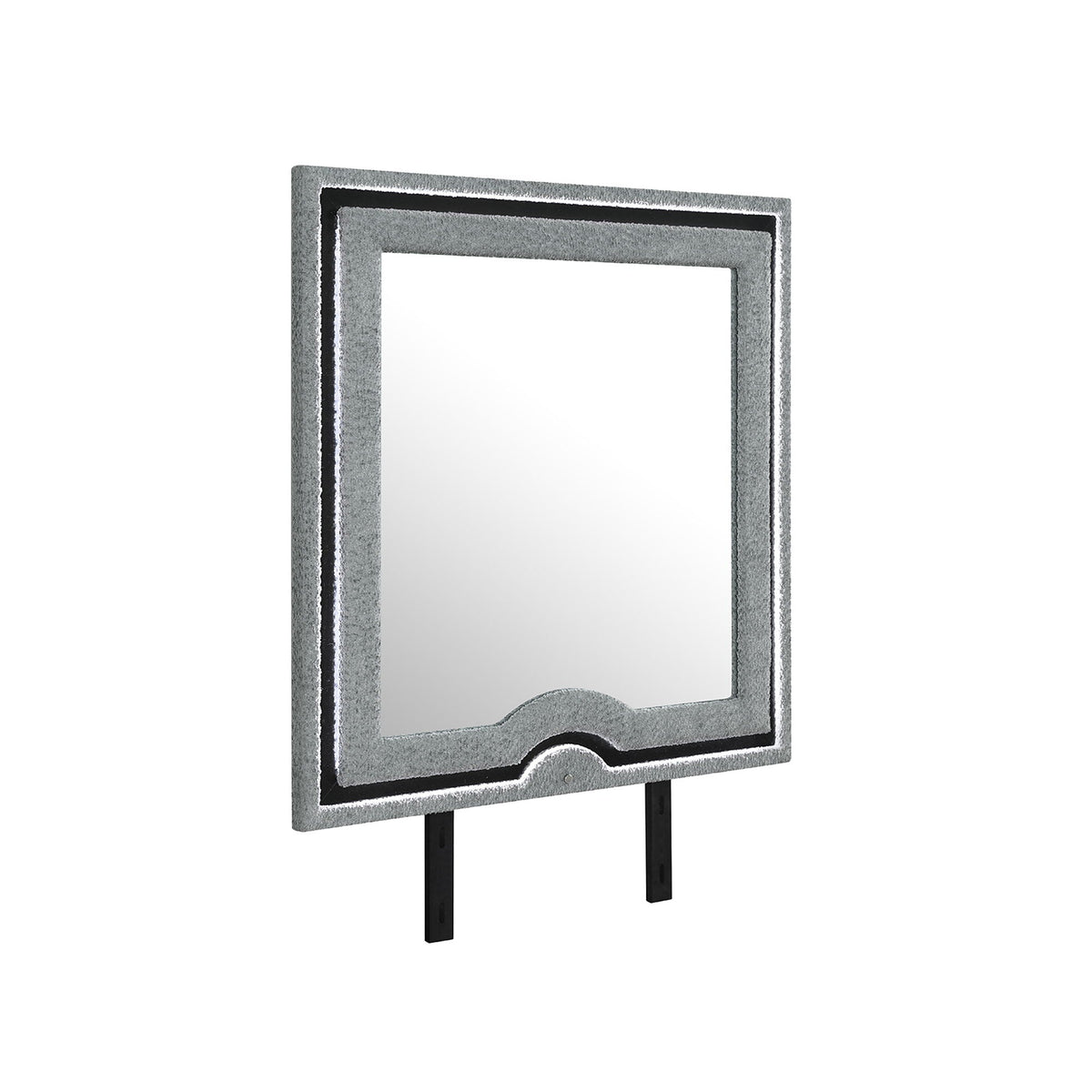 Isaiah 5 Piece Bedroom Set metal framed mirror panel by HouseOfZazla on Tampa Home & Garden Store