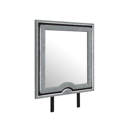Isaiah 5 Piece Bedroom Set metal framed mirror panel by HouseOfZazla on Tampa Home & Garden Store