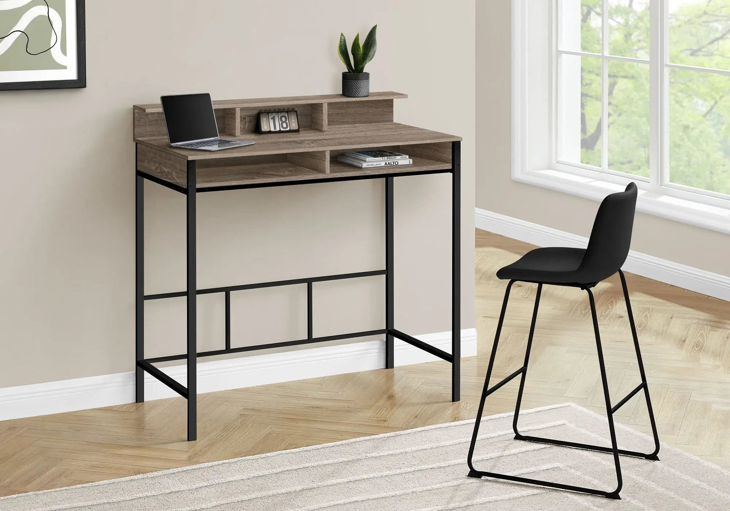 Standing Desk for Home Office and Laptop Storage