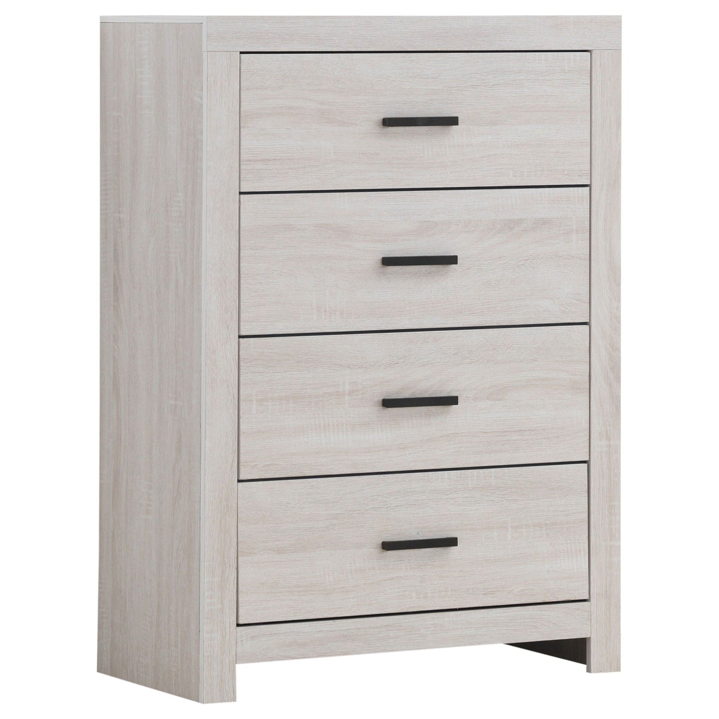 Geary 4-drawer dresser by HouseOfZazla in a light ash gray finish on Tampa Home & Garden Store