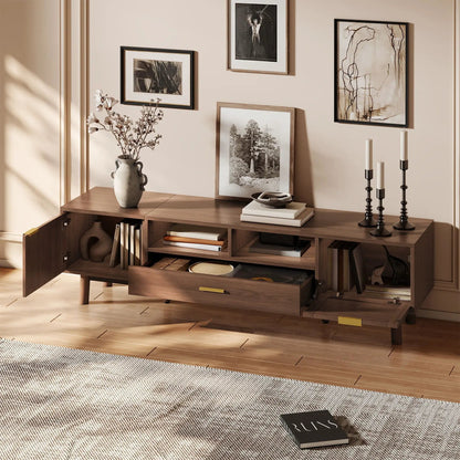 TV Stand for 75 Inch TVs with Soft Closing Doors