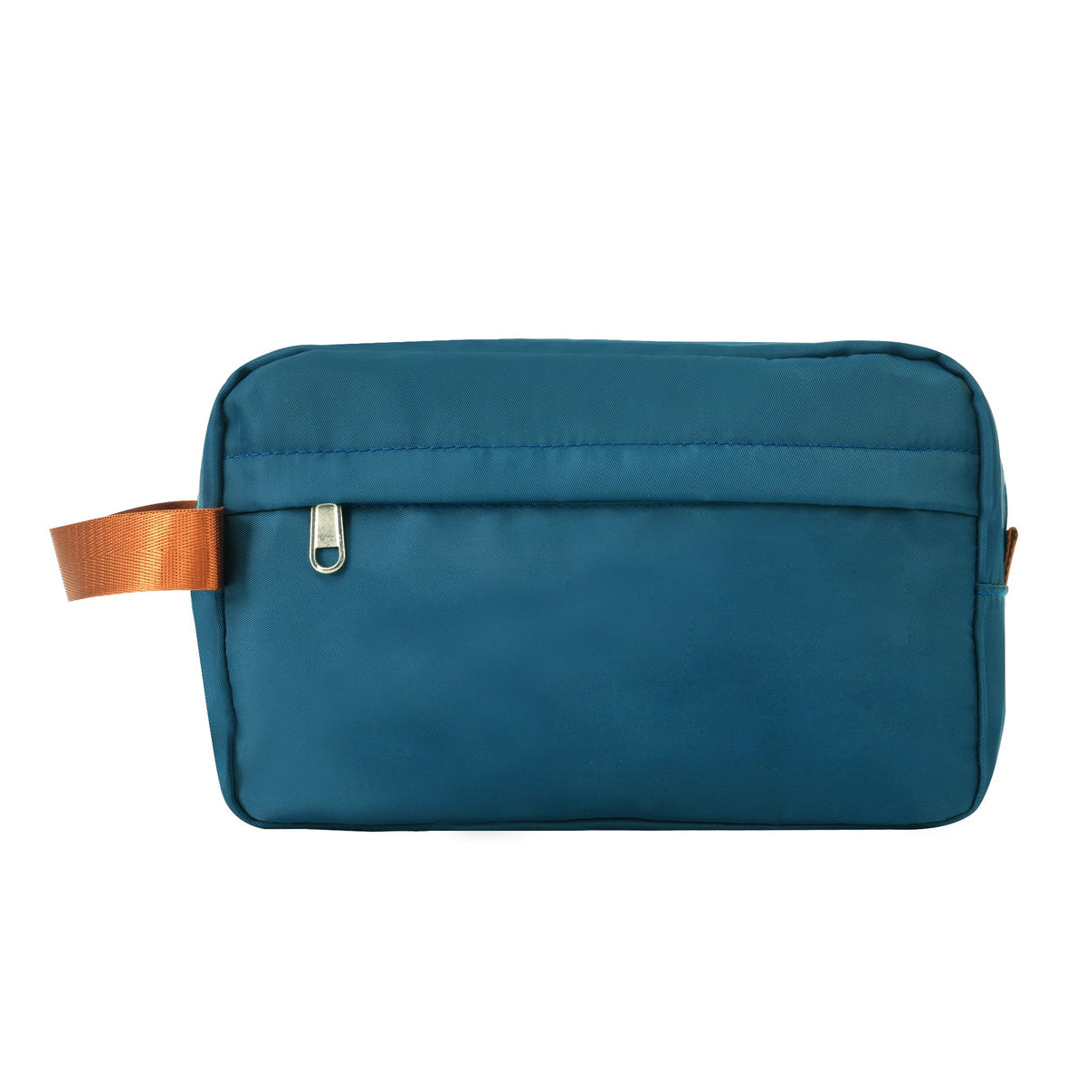GigaTech blue 28-inch fabric luggage bag with orange strap on Tampa Home & Garden Store