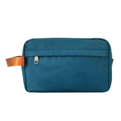 GigaTech blue 28-inch fabric luggage bag with orange strap on Tampa Home & Garden Store