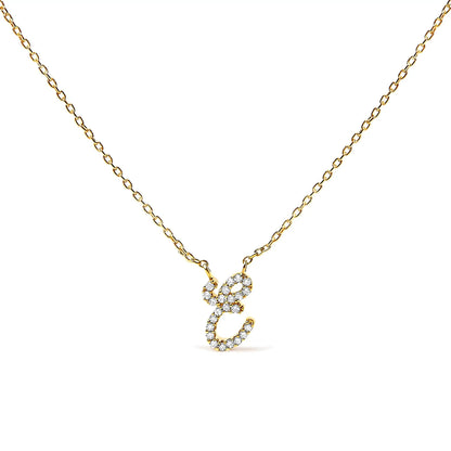 14K white gold diamond-accent A initial script pendant necklace by Bids.com on Tampa Home & Garden Store