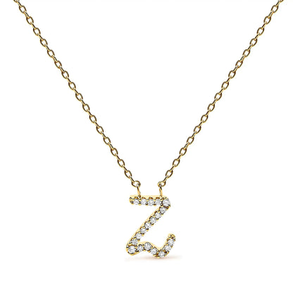 Gold-tone chain necklace with diamond-accent A initial pendant on Tampa Home & Garden Store