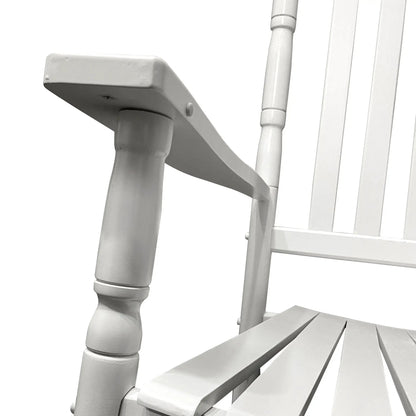 Balcony Porch Rocking Wood Chair for Adults
