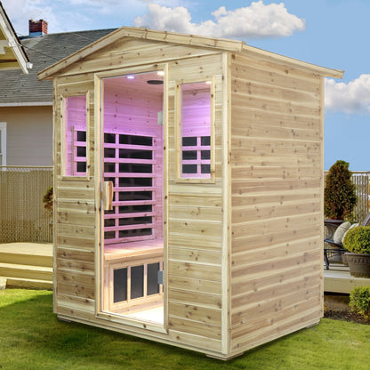 Four Person Far Infrared Old Fir Sauna Room