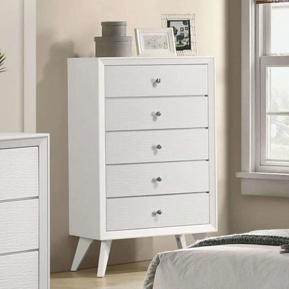 1 Piece Chest With Angled Legs and White Finish