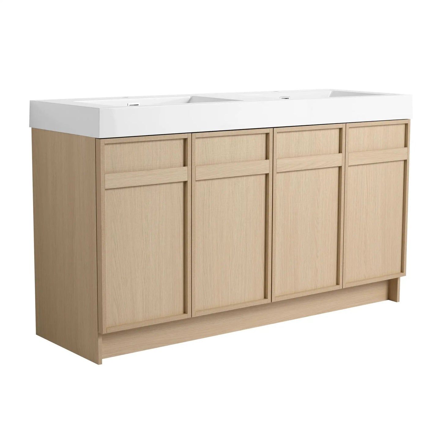 Freestanding Bathroom Vanity with Resin Sink