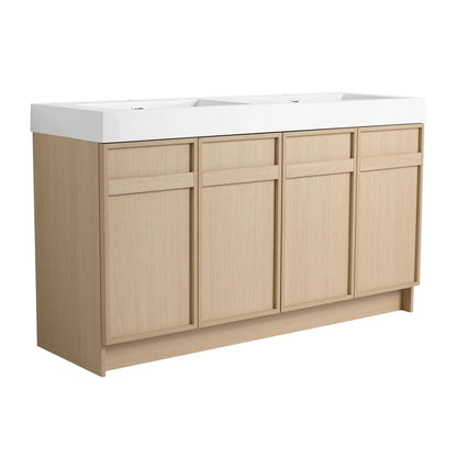 Freestanding Bathroom Vanity with Resin Sink