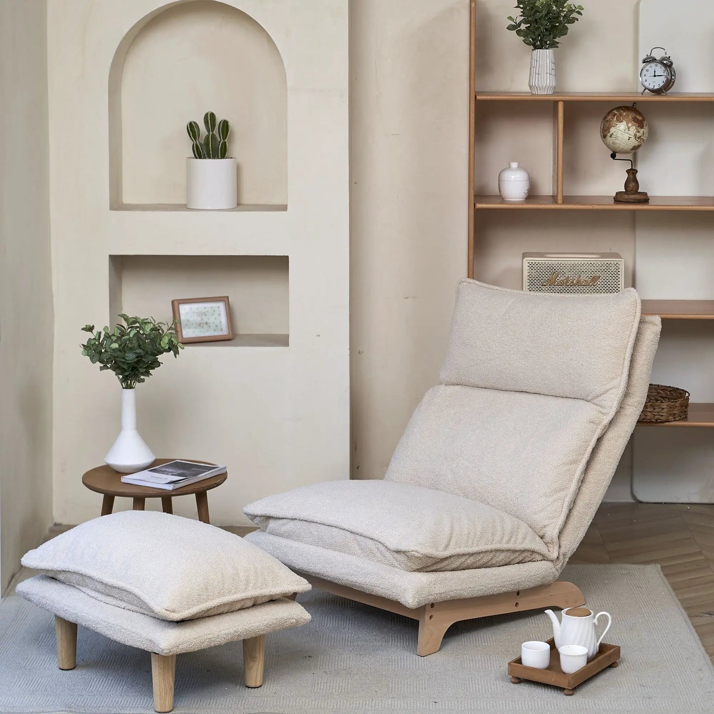 Single Lazy Sofa Chair Leisure Foldable Recliner