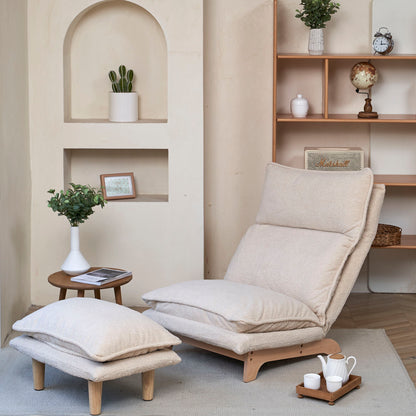 Single Foldable Lazy Sofa and Reclining Chair
