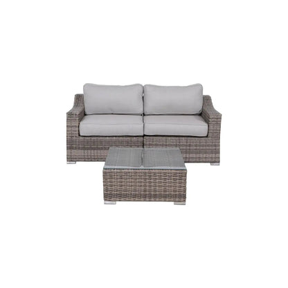 Outdoor Wicker Conversation Set With Cushions