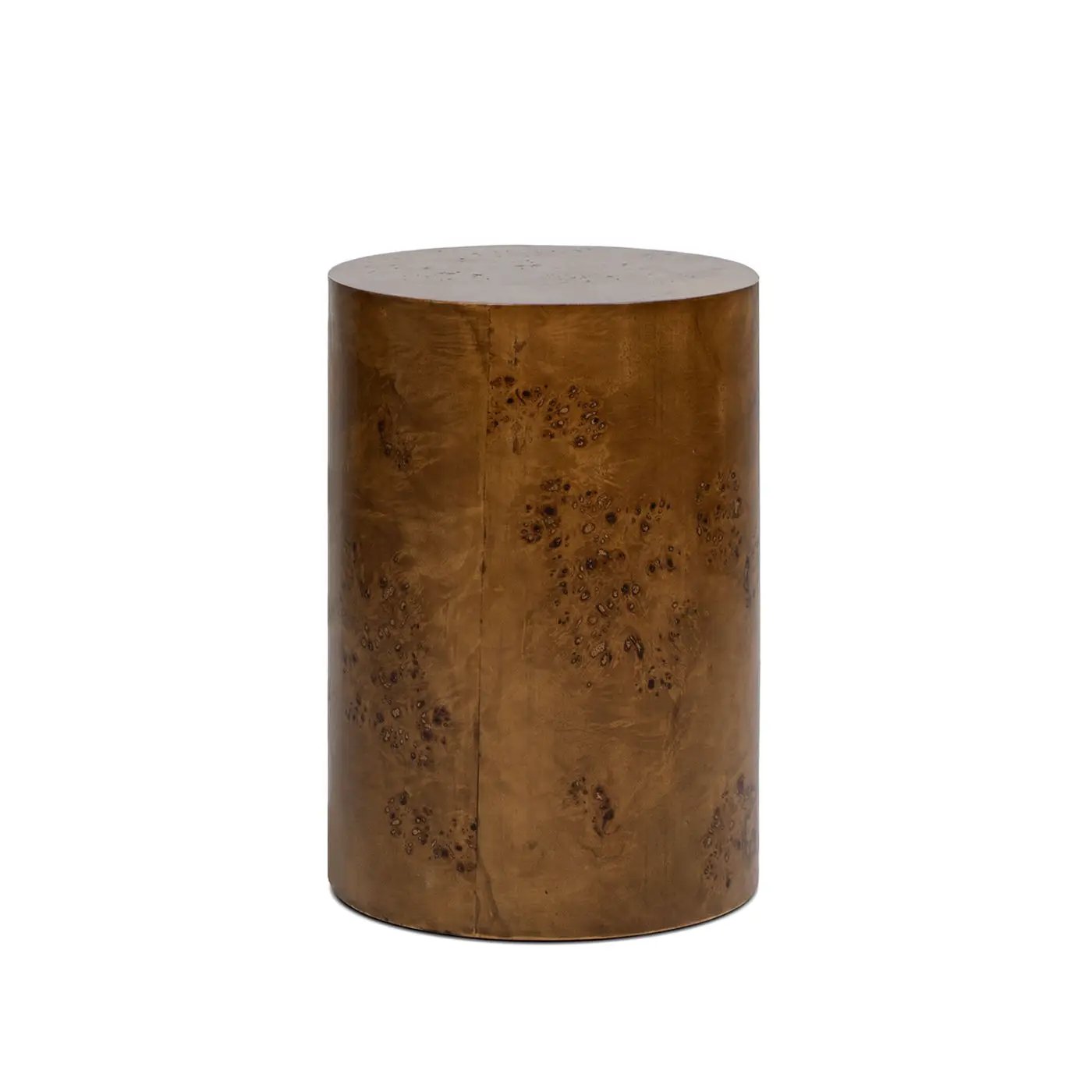 Nebula Accent Pillar Side Table burl wood cylinder by Unique Piece Furniture on Tampa Home & Garden Store