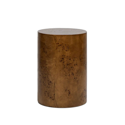 Nebula Accent Pillar Side Table burl wood cylinder by Unique Piece Furniture on Tampa Home & Garden Store