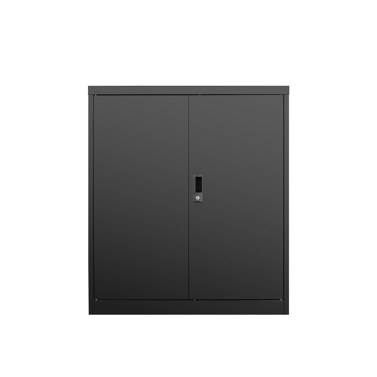 Metal storage cabinet with locking doors and adjustable shelves, gray steel by HouseOfZazla on Tampa Home & Garden Store
