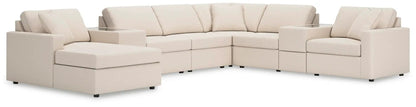Modmax Oyster stationary sectional beige with left chaise by Unique Piece Furniture on Tampa Home & Garden Store