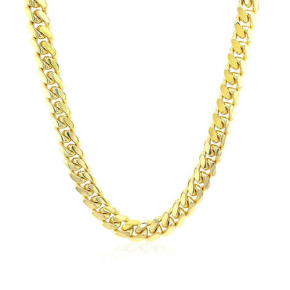 6.0mm 14k yellow gold Miami Cuban chain necklace solid links by Bids.com on Tampa Home & Garden Store