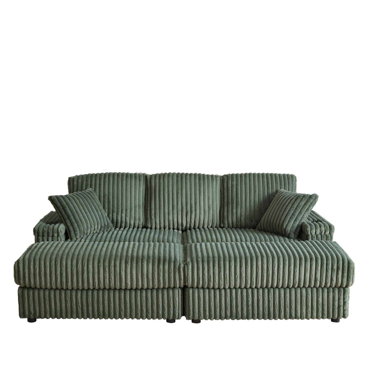 3 Seater Sofa With 2 Ottomans and Storage