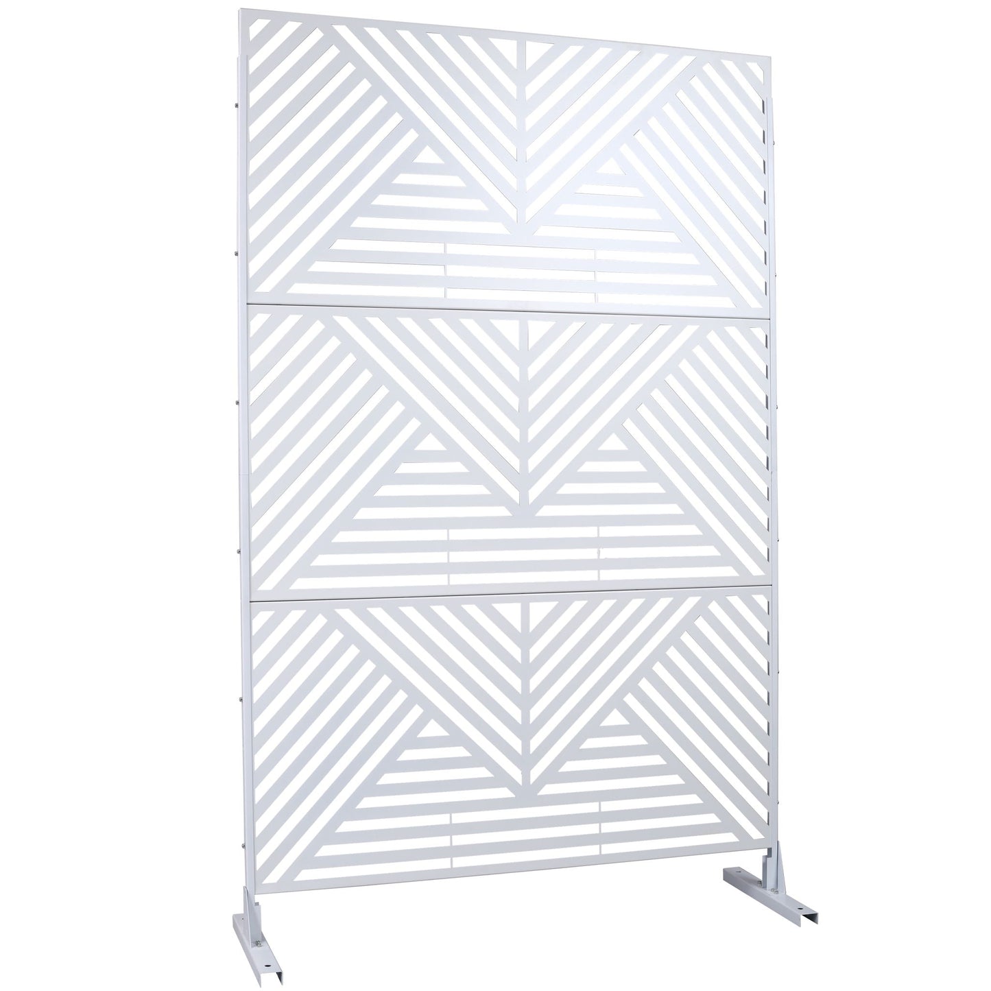 Freestanding Metal Privacy Screen and Stand