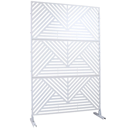 Freestanding Metal Privacy Screen and Stand
