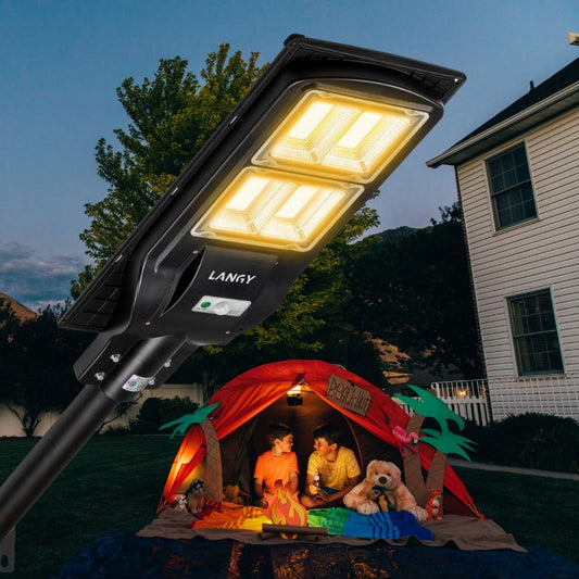 90W 120W Solar street LED lights -warm white/ white - Tampa Home & Garden Store