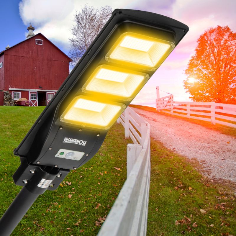 90W 120W Solar street LED lights -warm white/ white - Tampa Home & Garden Store
