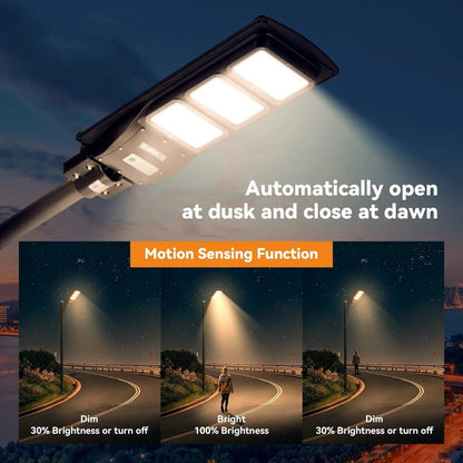 90W 120W Solar street LED lights -warm white/ white - Tampa Home & Garden Store