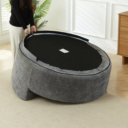 Gray Chenille Sleeper Chair for Living Room
