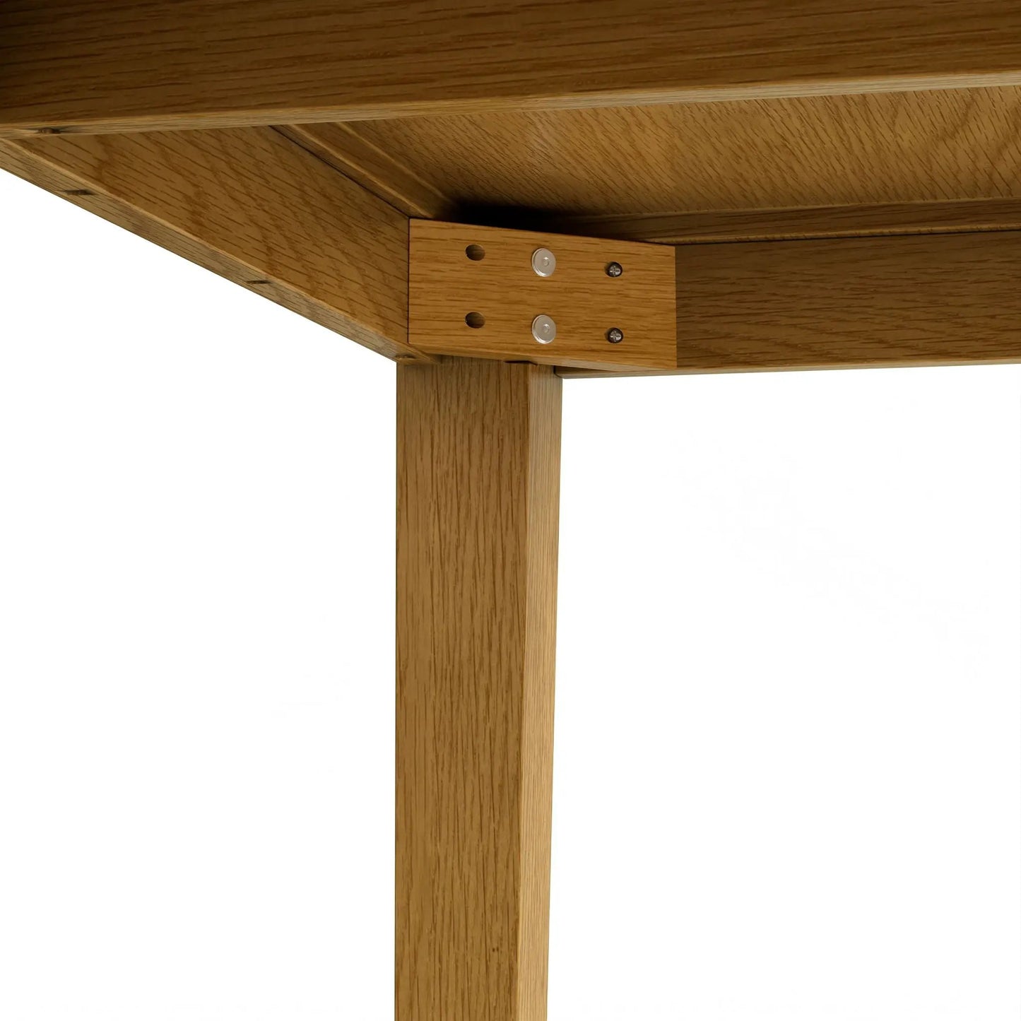 Eastwood Handcrafted Dining Table by Unique Piece Furniture, oak finish with joinery hardware on Tampa Home & Garden Store