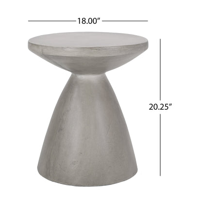 Outdoor and Lightweight Concrete Side Table