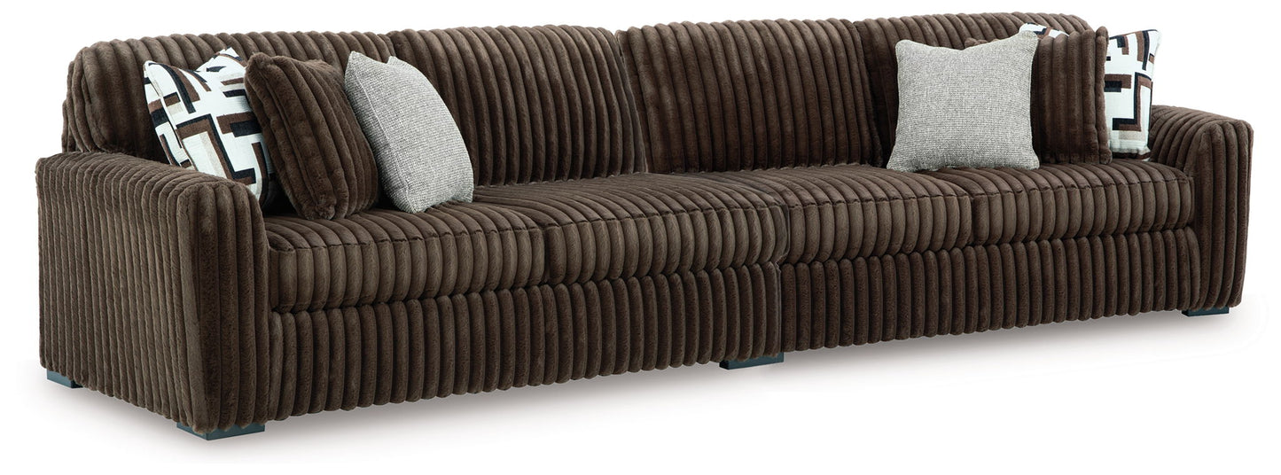 Midnight Madness Sectional and Jumbo Corduroy