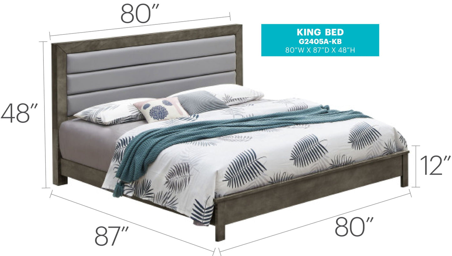 Comfortable Modern Full Bed and Wood Frame