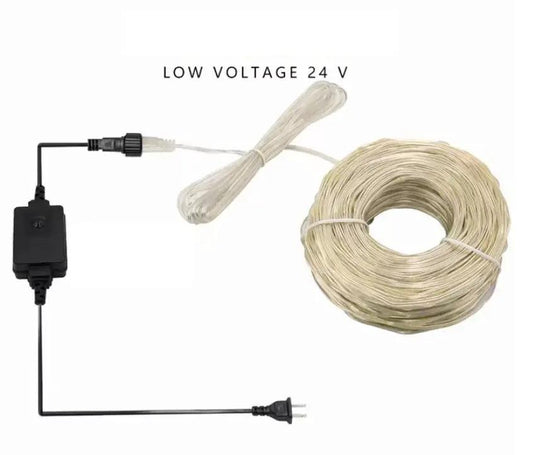 Christmas LED Leather Wire Light String Low Voltage 24v Light String Solar Light String Home Decor - Tampa Home & Garden Store