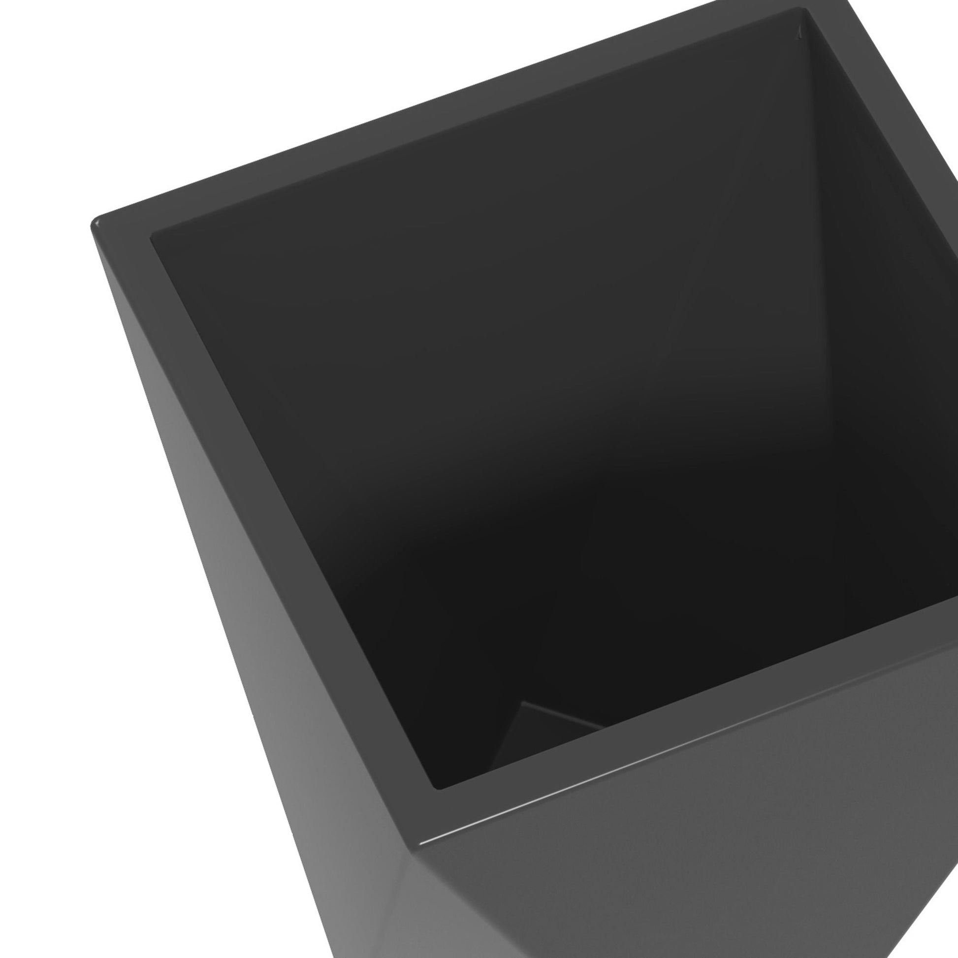 Outsunny gray planter close-up showing a thick-rimmed rectangular pot on Tampa Home & Garden Store