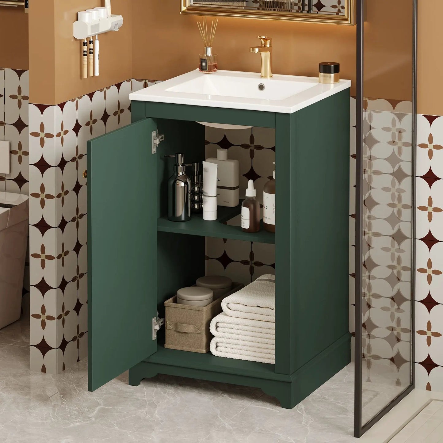 Bathroom Vanity With Sink Freestanding Cabinet