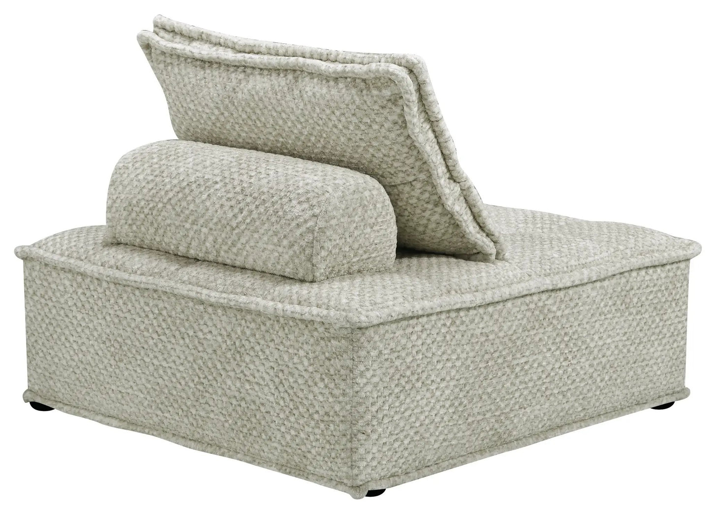Bales Sectional sofa in beige boucle fabric with back cushions by Unique Piece Furniture on Tampa Home & Garden Store