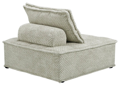 Bales Sectional sofa in beige boucle fabric with back cushions by Unique Piece Furniture on Tampa Home & Garden Store