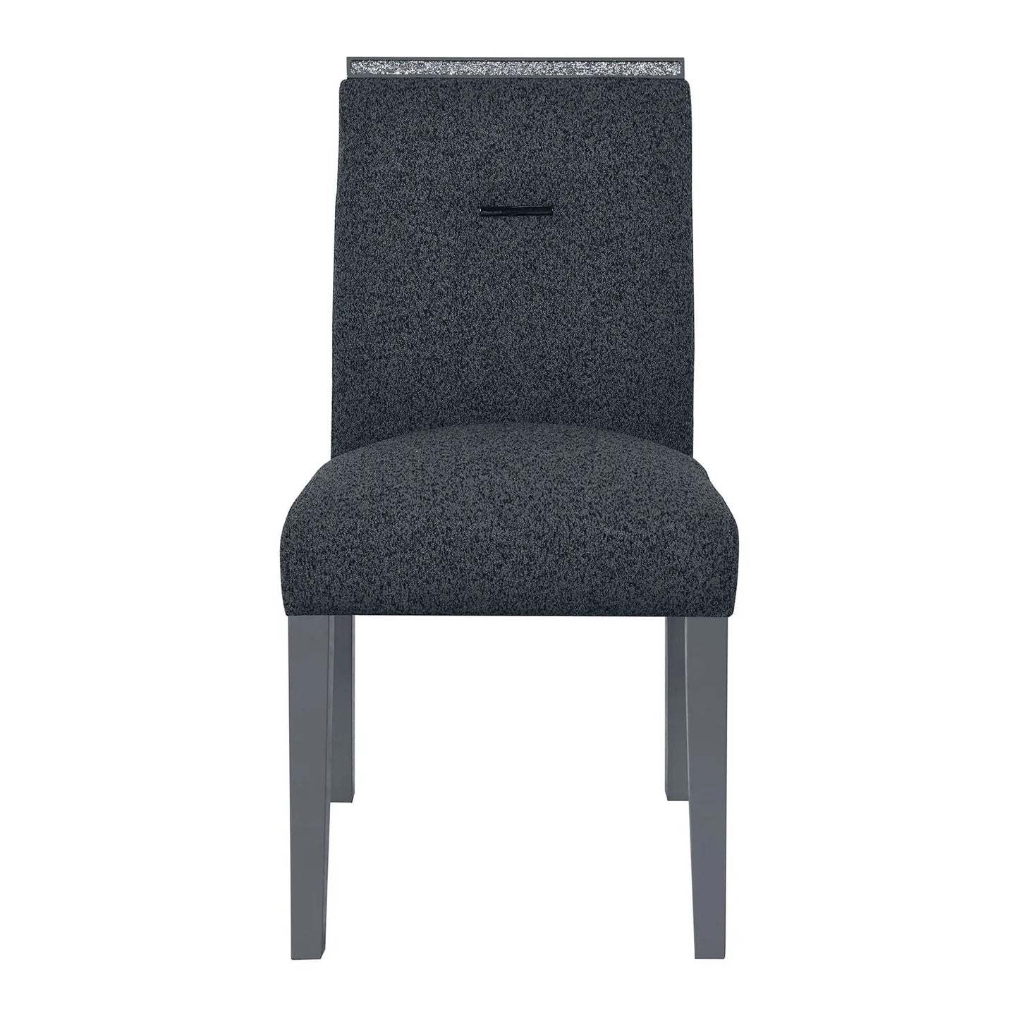 Ariya stylish design dining chair, Unique Piece Furniture, dark textured fabric, metal legs on Tampa Home & Garden Store