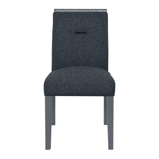 Ariya stylish design dining chair, Unique Piece Furniture, dark textured fabric, metal legs on Tampa Home & Garden Store
