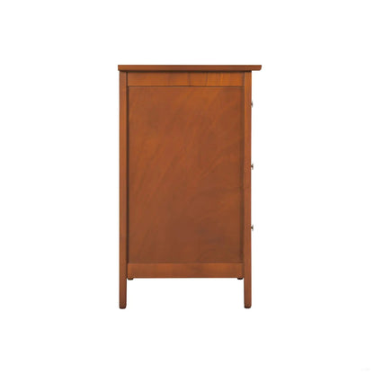 Daniel Nightstand With 3 Drawers In Wood Veneer