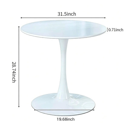 Mid-Century Tulip Table with Round Top Pedestal
