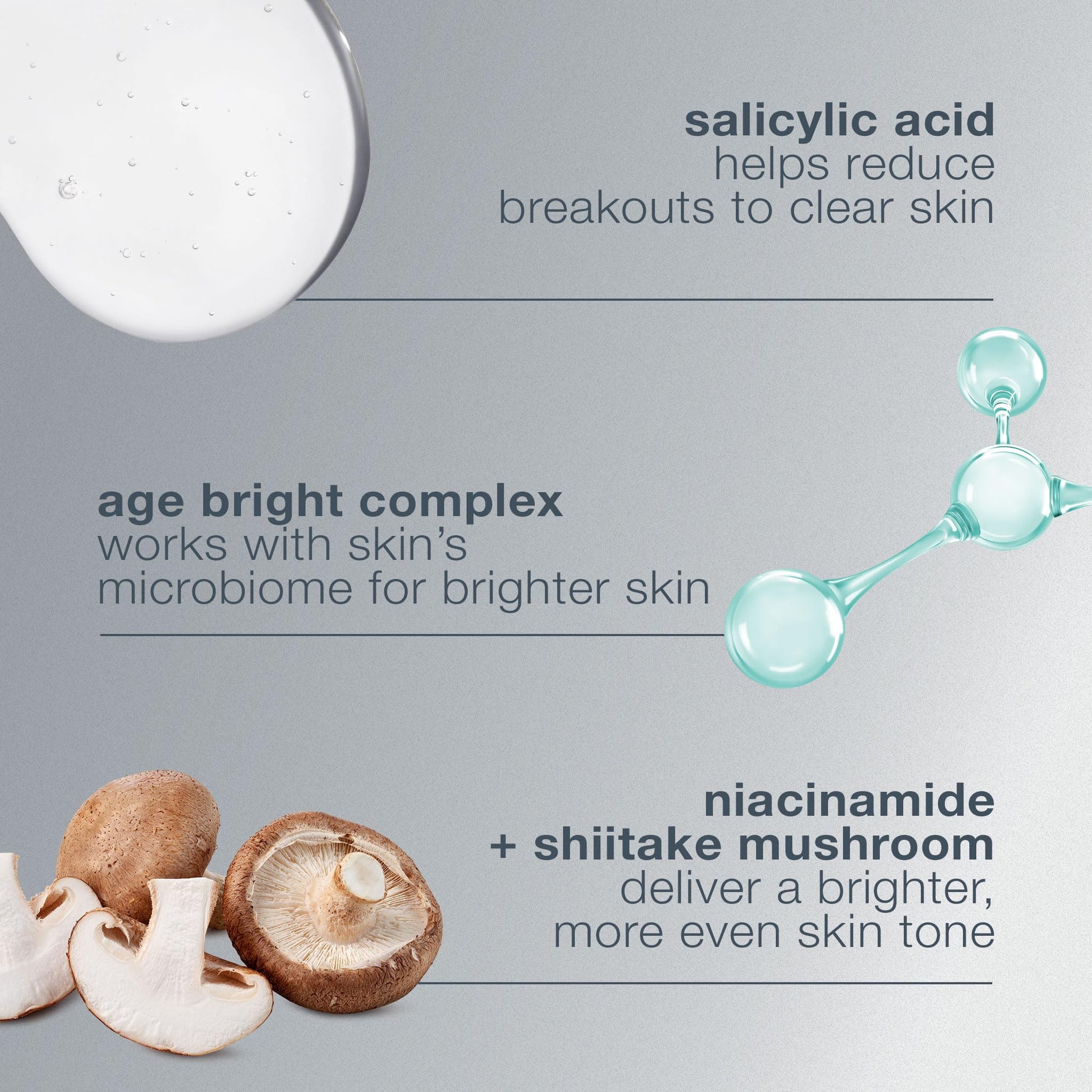 Face serum Beauty Care Bag Age Bright Clearing Serum with salicylic acid and niacinamide on Tampa Home & Garden Store